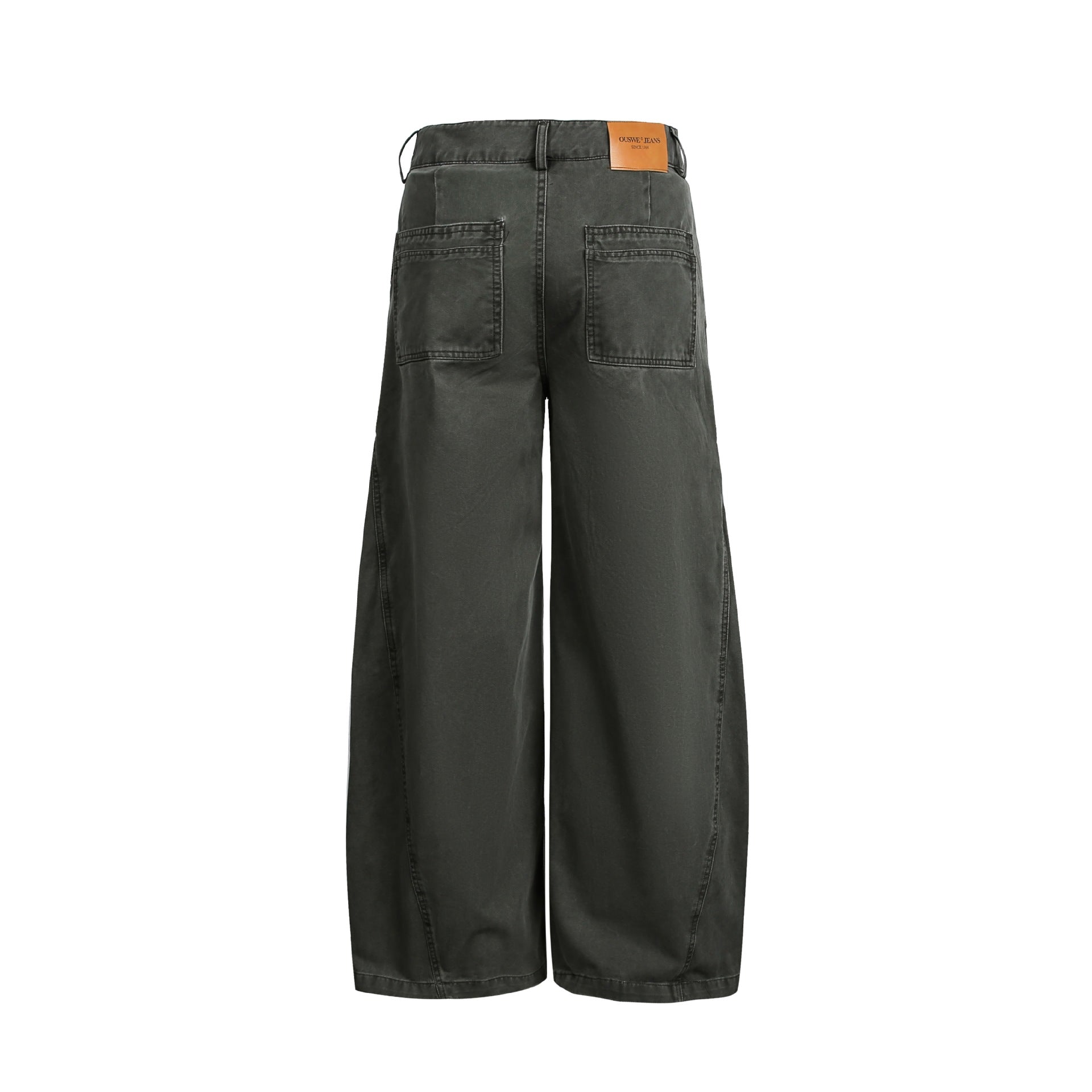 Women's cropped cargo pants with wide legs and fringe trim Chichicherry