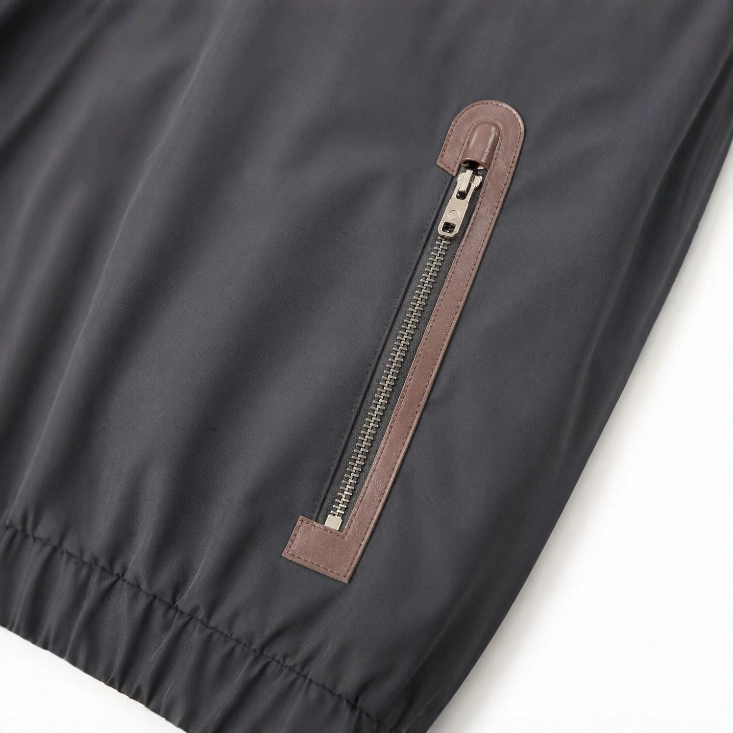 Men's Lightweight Softshell Hoodie Jacket with Water-Repellent Outer Layer, Leather Applications and Zipper Pockets Chichicherry