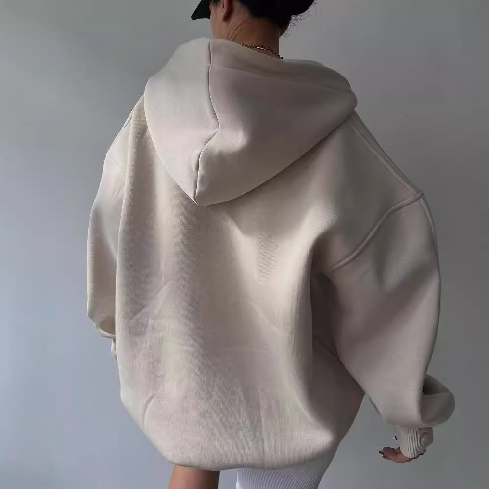 Damen Voluminöser Sculpt-Hoodie mit Oversize-Silhouette und markanter Kapuze Chichicherry