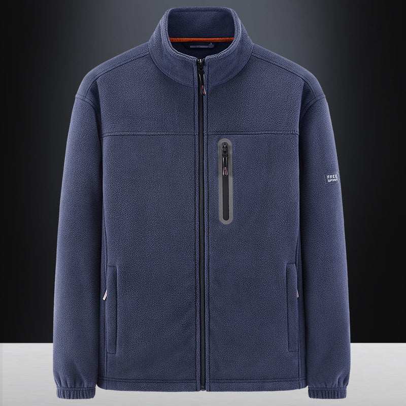 Men's technical fleece jacket with polar structure, water-repellent chest pocket and elastic cuffs Chichicherry
