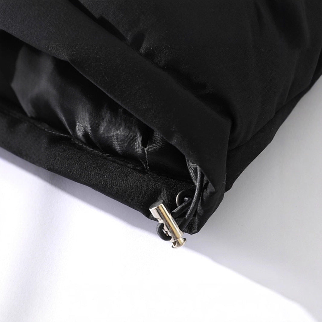Men's Padded Quilted Jacket with Integrated Hood Layer and Windproof Outer Layer Chichicherry