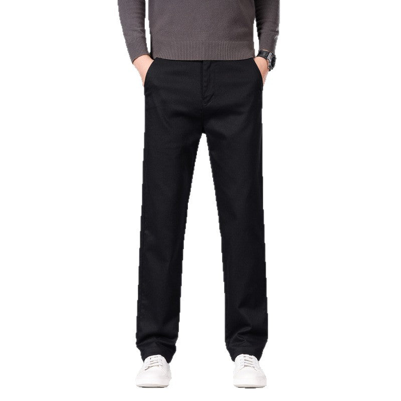 Men's classic straight cut chinos made of cotton blend with side pockets Chichicherry