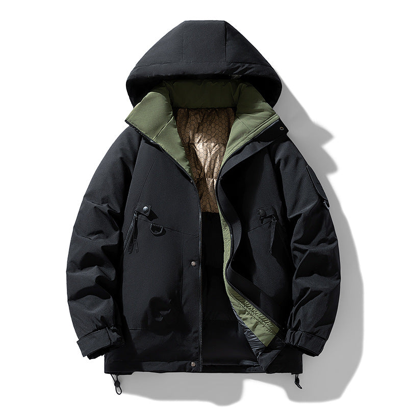 Men's Technical Urban Parka with Thermo Insulation and Multifunctional Pockets Chichicherry