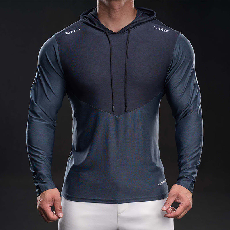 Men's Slim-Fit Training Hoodie with Breathable Stretch Material Chichicherry
