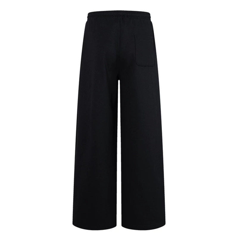 Women’s wide, high-cut sweatpants with metal hook detail and drawstring Chichicherry