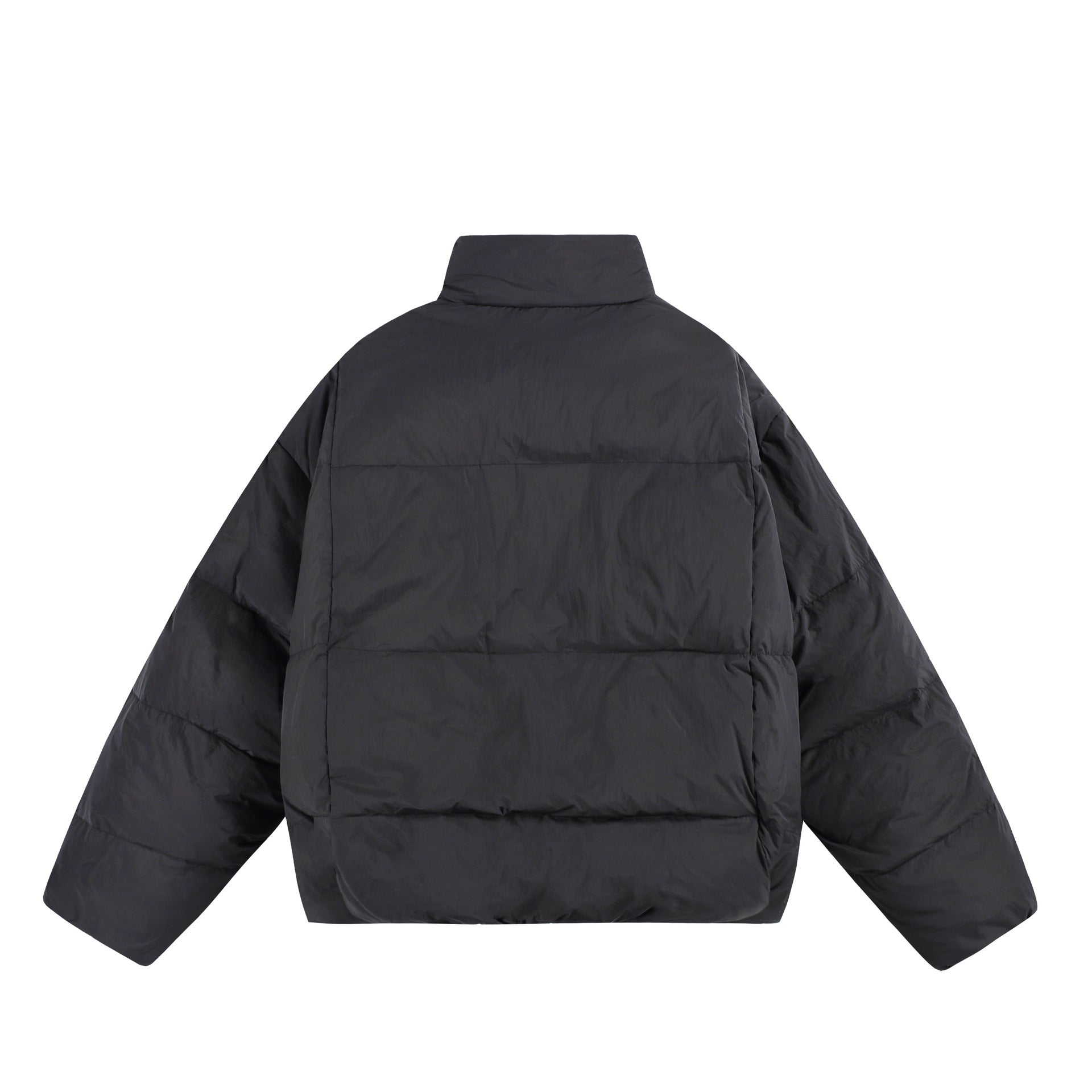 Ladies Oversized Padded Jacket with High Plush Collar and Wind Protection Placket Chichicherry