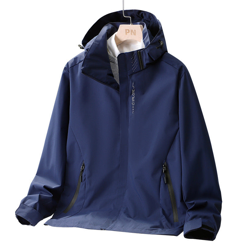 Women's lightweight water-repellent hooded jacket with breathable membrane and concealed zipper Chichicherry