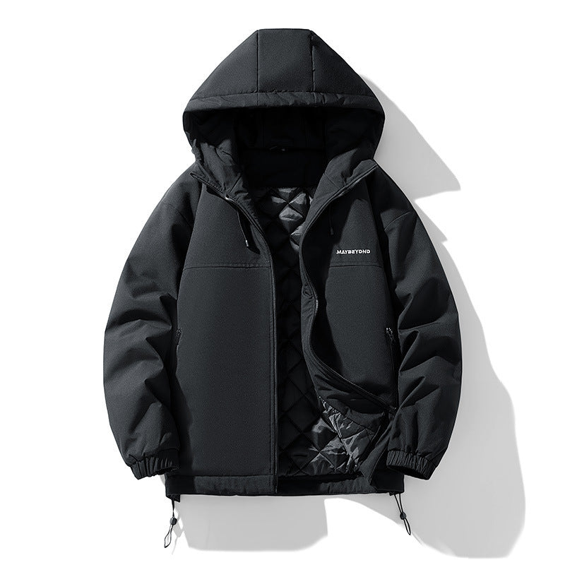 Men's water-repellent padded hooded jacket with thermos quilted lining Chichicherry