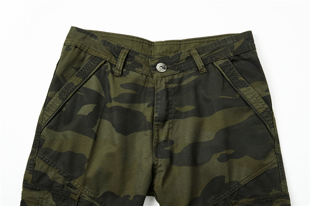 Men's cargo pants in utility style with reinforced knees, multiple pockets and drawstring waistband Chichicherry