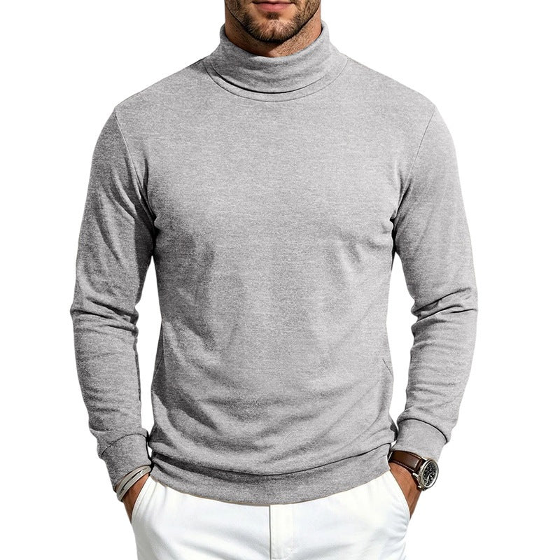 Men's fine roll-neck sweater made of cotton blend with slim fit Chichicherry