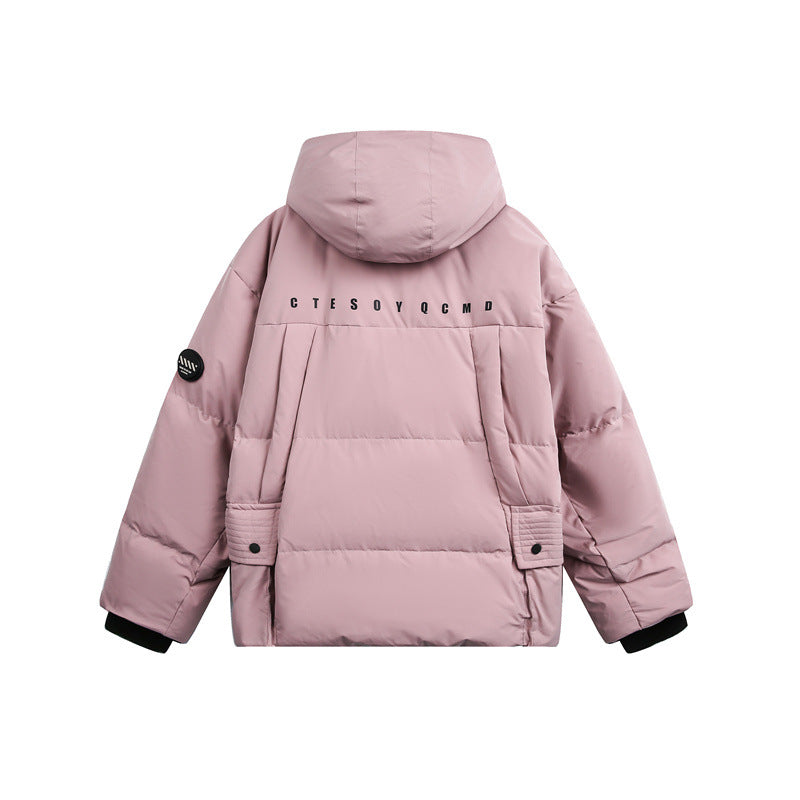 Men's Padded Quilted Jacket with Hood and Drawstring Chichicherry
