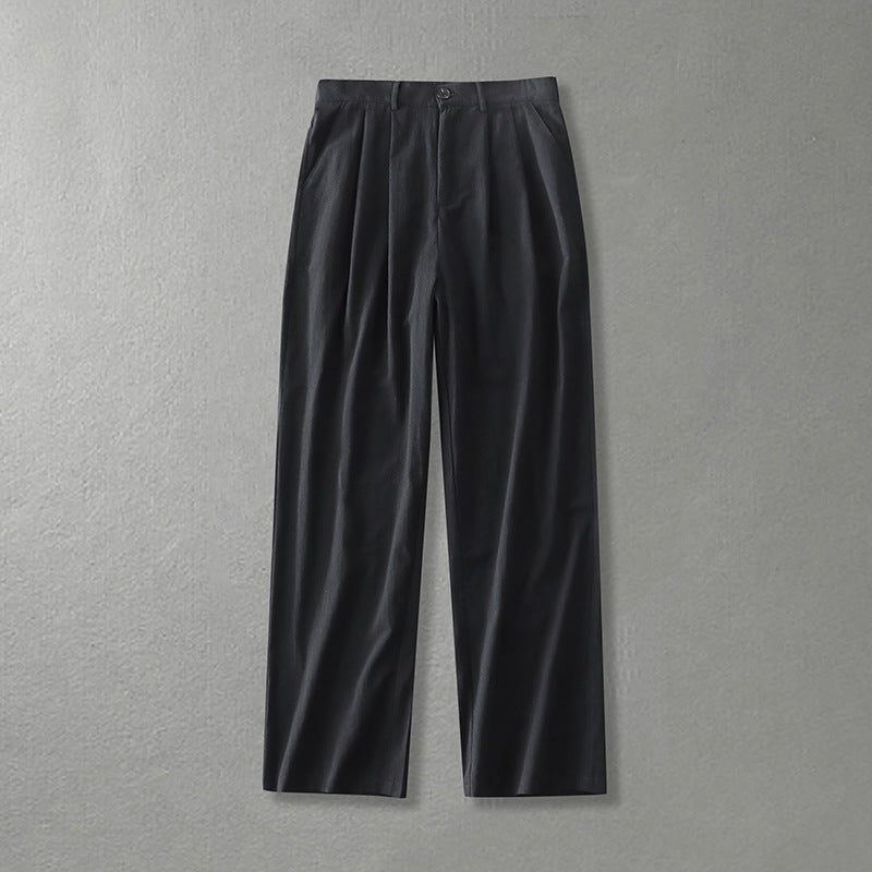 Ladies Wide Pleat Trousers with High Waist Chichicherry