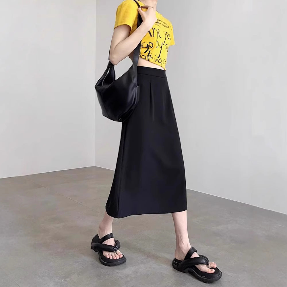 Women's Elegant and Flowing Maxi Skirt Drune