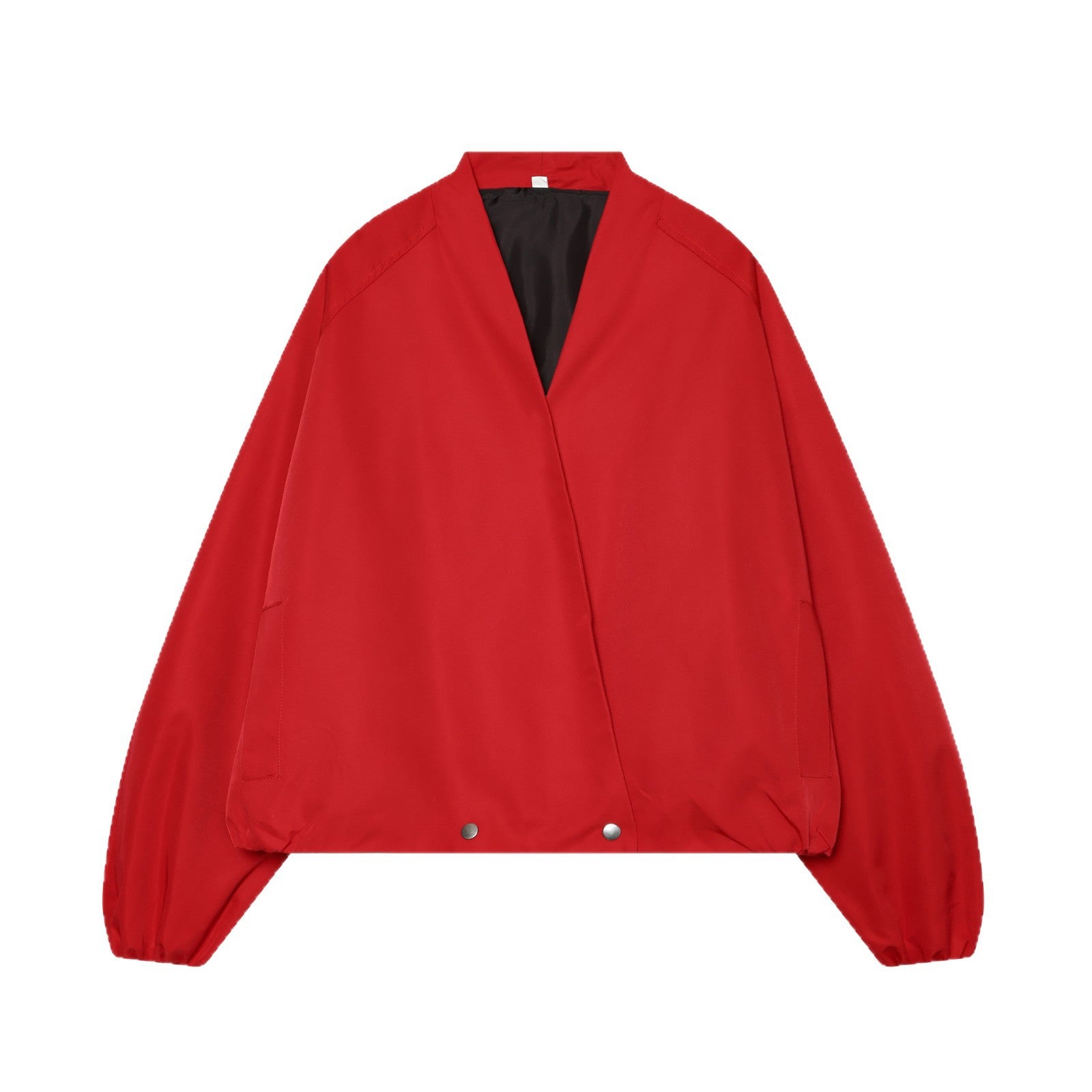 Women's short jacket in oversized kimono cut with elastic hem Chichicherry