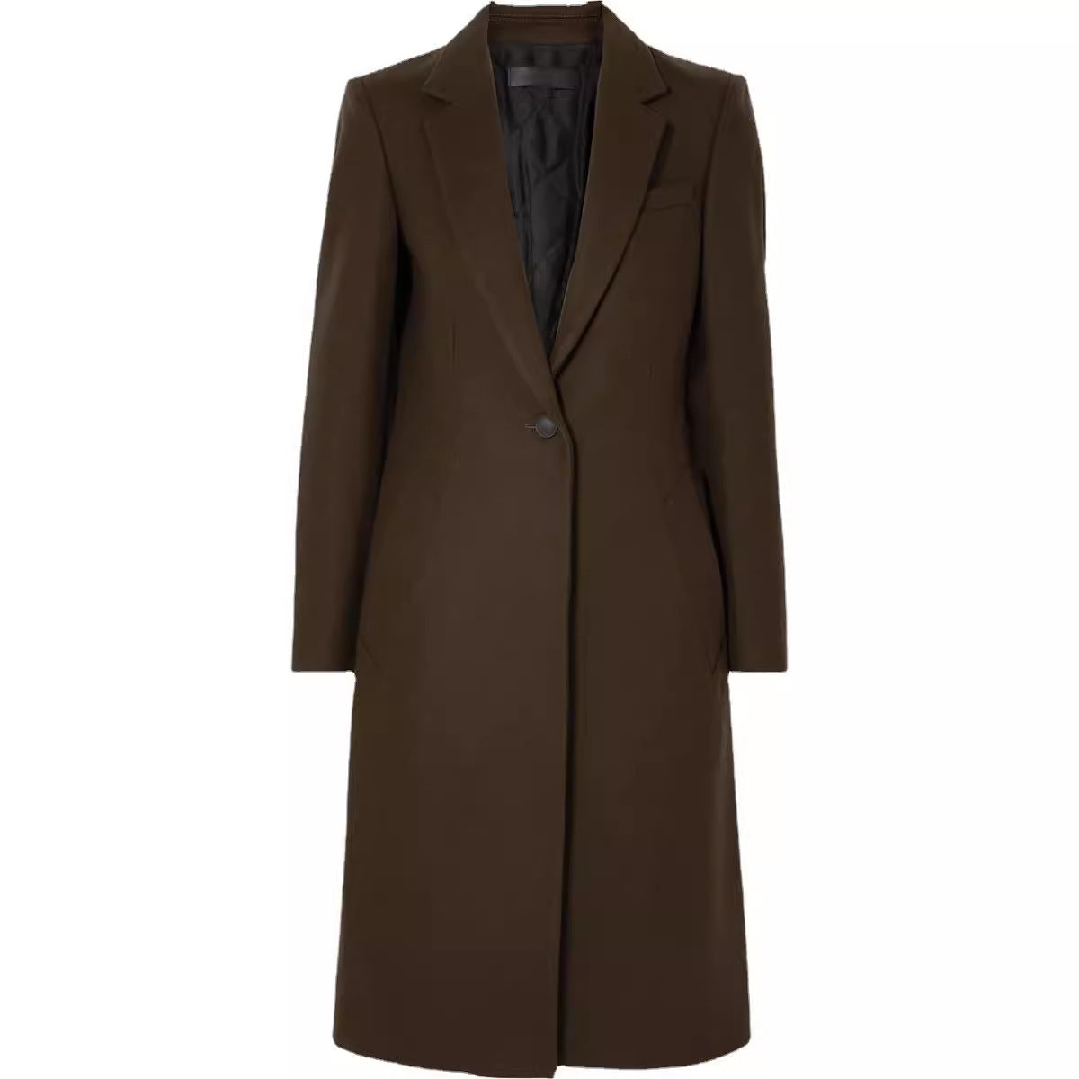 Women's long coat in sleek tailoring with narrow silhouette Chichicherry