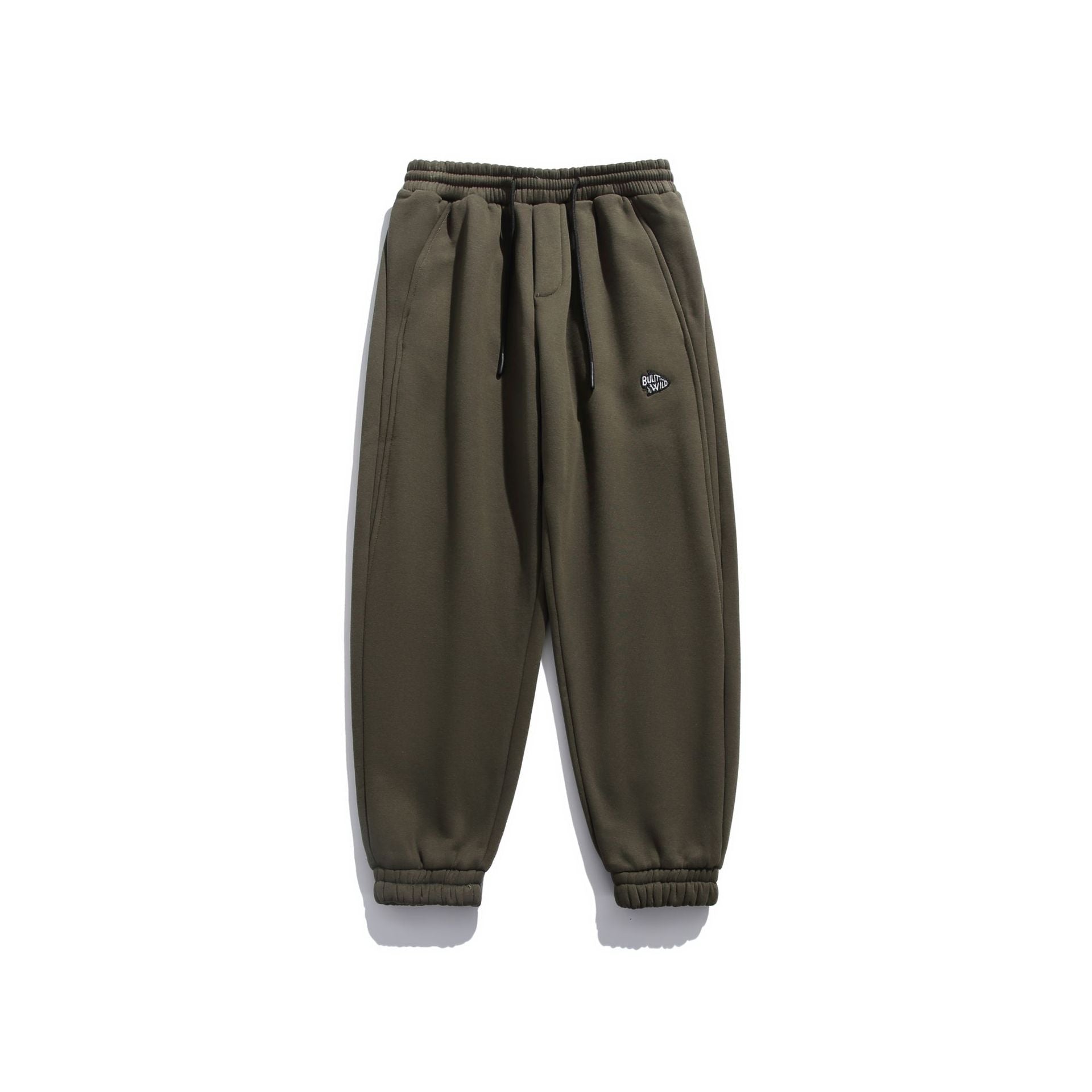 Unisex locker cut fleece jogging pants with drawstring, elastic hem and side pockets Chichicherry