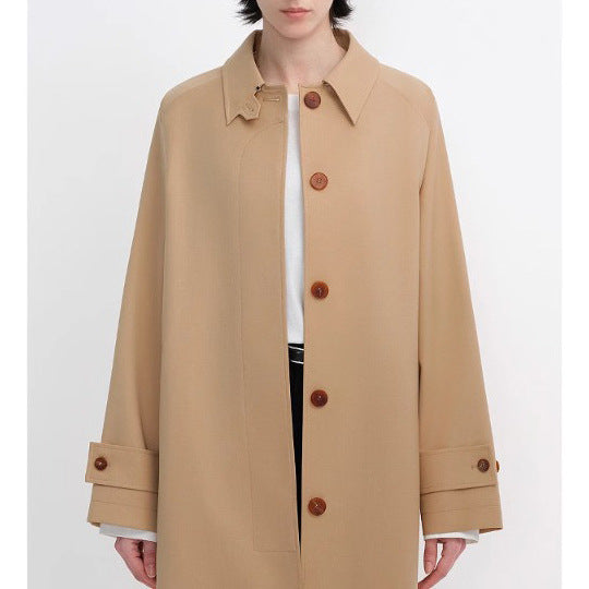 Women's Elegant Long Trench Coat Drune