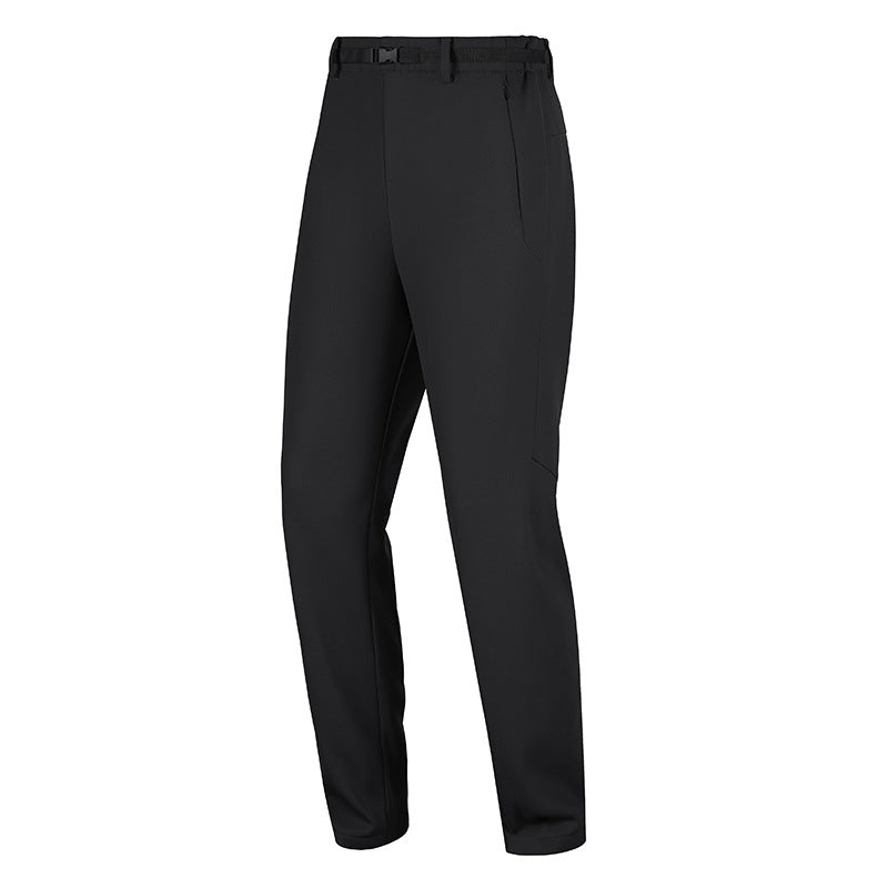 Men's Technical Cargo Fleece Pants with Oversized Flap Pockets and Elastic Waist Chichicherry