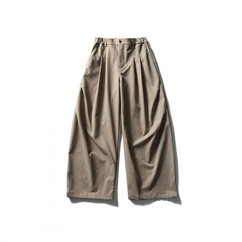 Women's Wide Culotte Pants with High Waist and Elastic Band Chichicherry