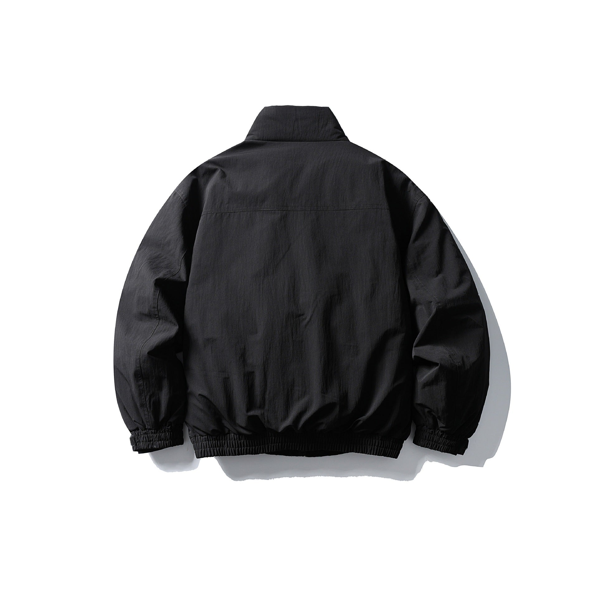 Men's Boxy Thermal Field Jacket with High Stand Collar and Flap Pockets Chichicherry