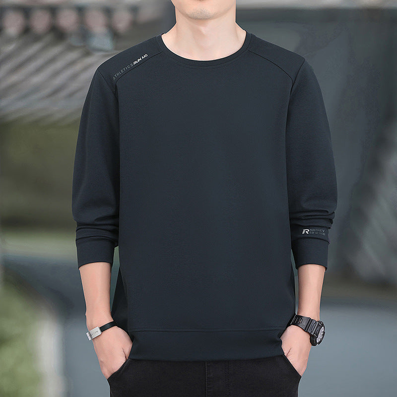 Men's performance sweatshirt with warming inner lining and minimalist round neckline Chichicherry