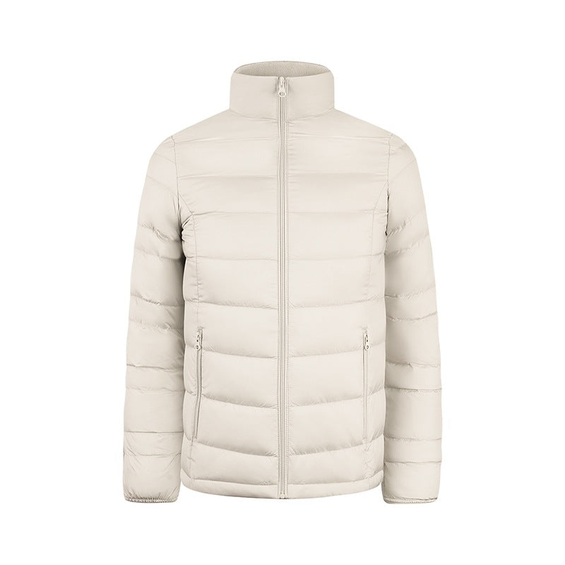 Men's Ultralight Quilted Down-imitating Jacket with Stand-up Collar Chichicherry
