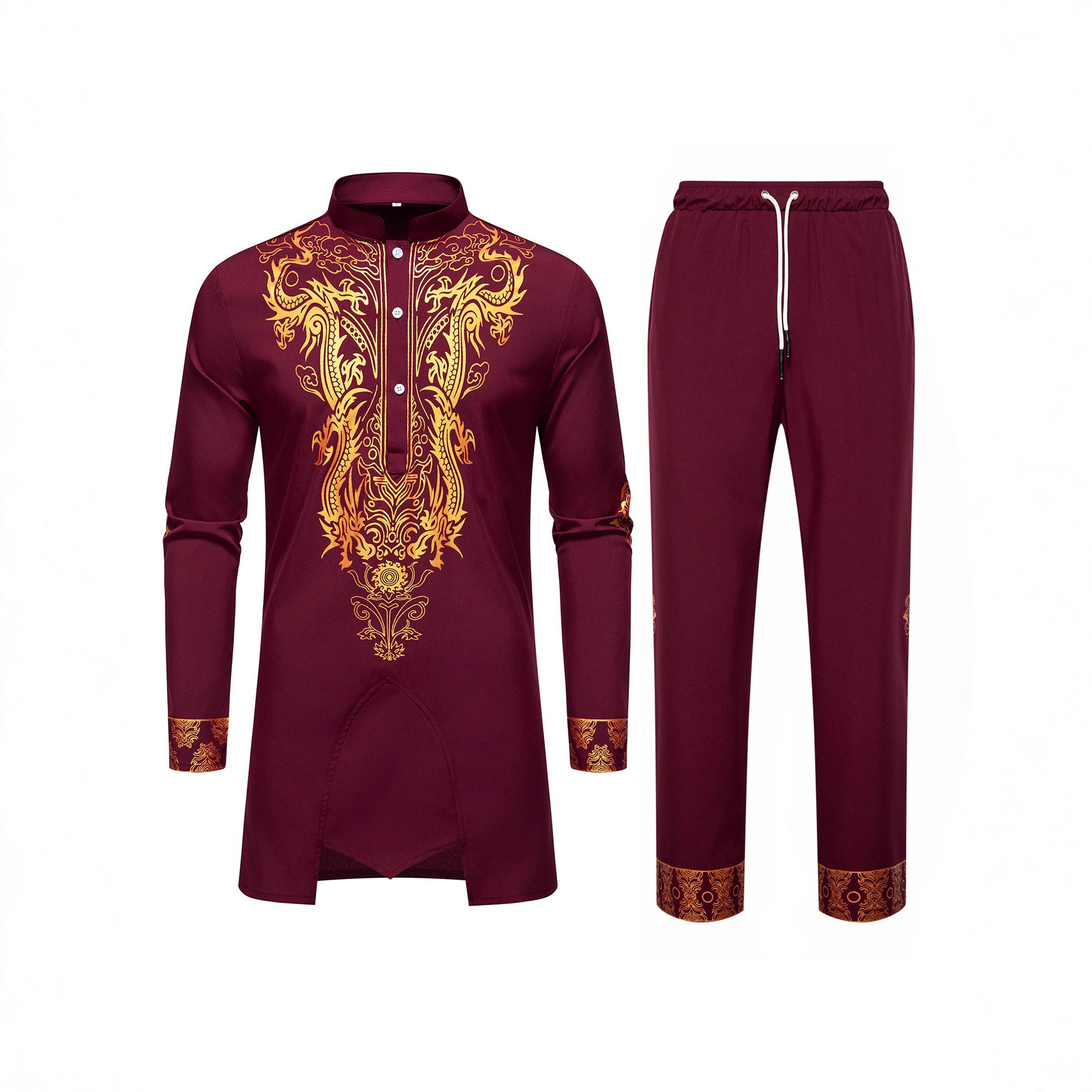 Men's Tunic and Leisure Trousers Set Chichicherry