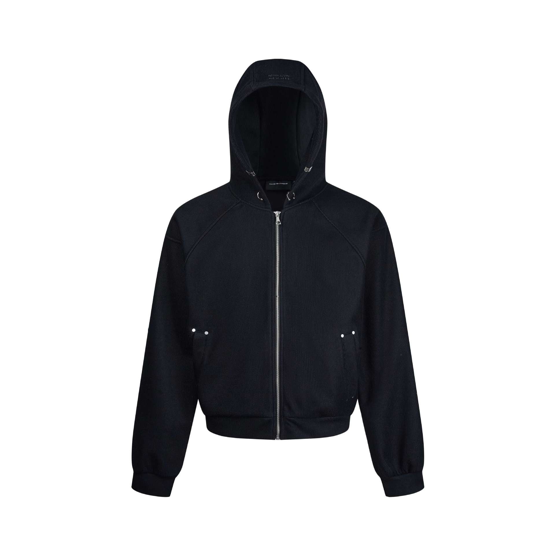 Ladies hooded sweatshirt jacket with zipper and raglan sleeves Chichicherry
