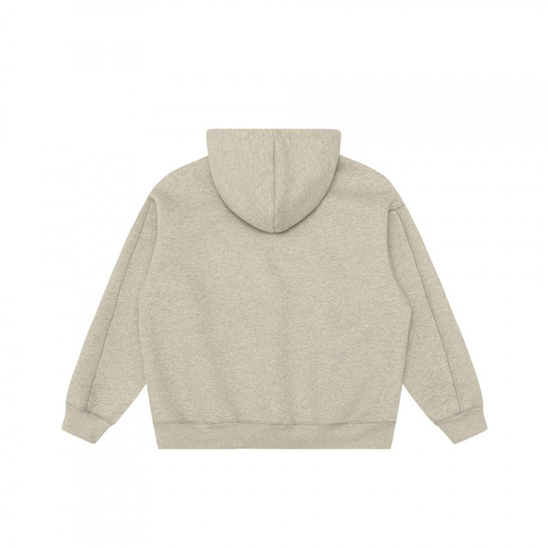 Unisex Oversize Hoodie with typographic Mirror Print, kangaroo pocket and raglan sleeves Chichicherry