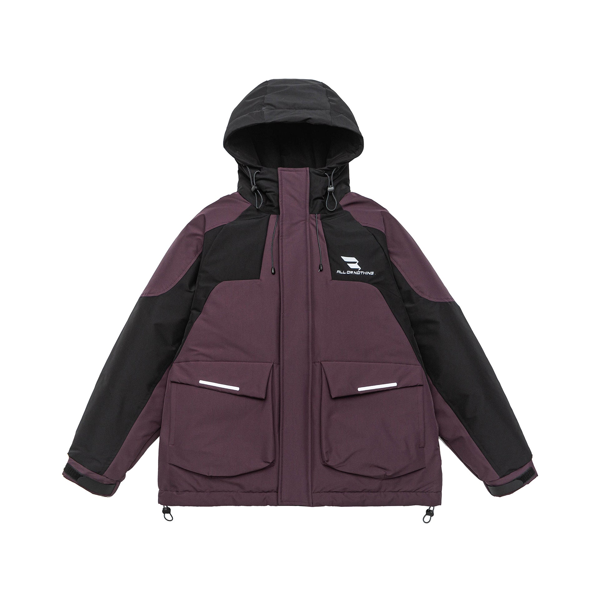 Men's Urban Tech Parka with utility pockets, reflective details, and adjustable hem Chichicherry