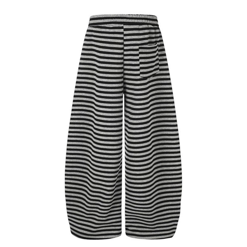 Women's Wide Palazzo Lounge Pants with High Comfort Waistband, Drawstring and Photo Patch Details Chichicherry