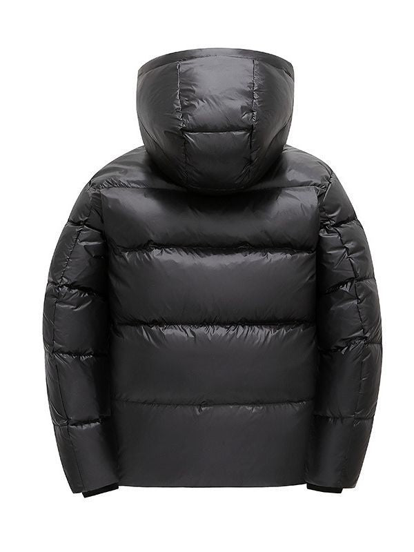 Men's padded thermal quilted jacket with hood and heat-reflective lining Chichicherry