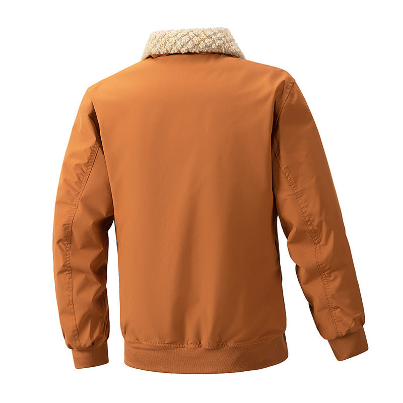 Men's bomber jacket with teddy collar and water-repellent outer material Chichicherry