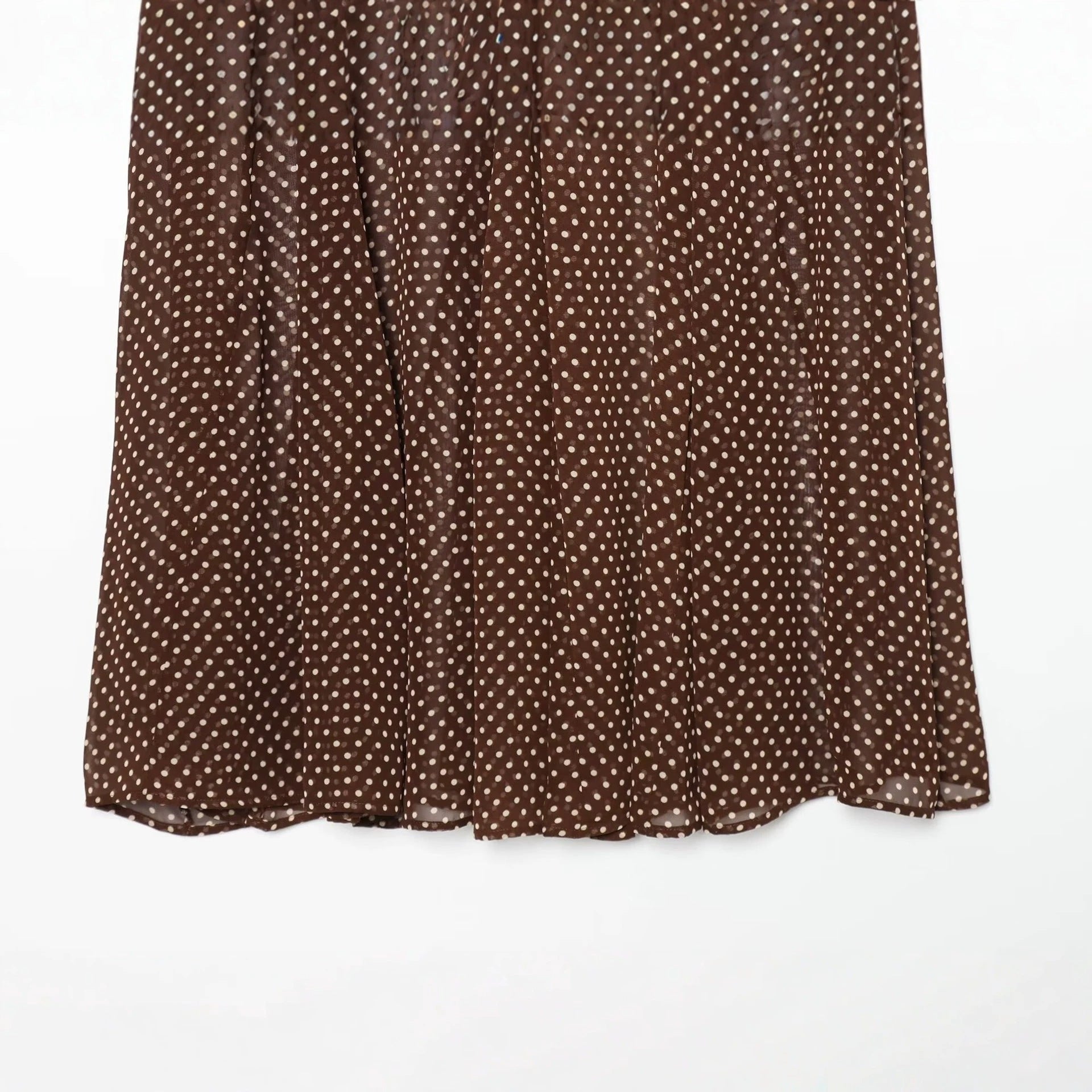 Women's wrap midi skirt made of flowing viscose look with polka dot print Chichicherry