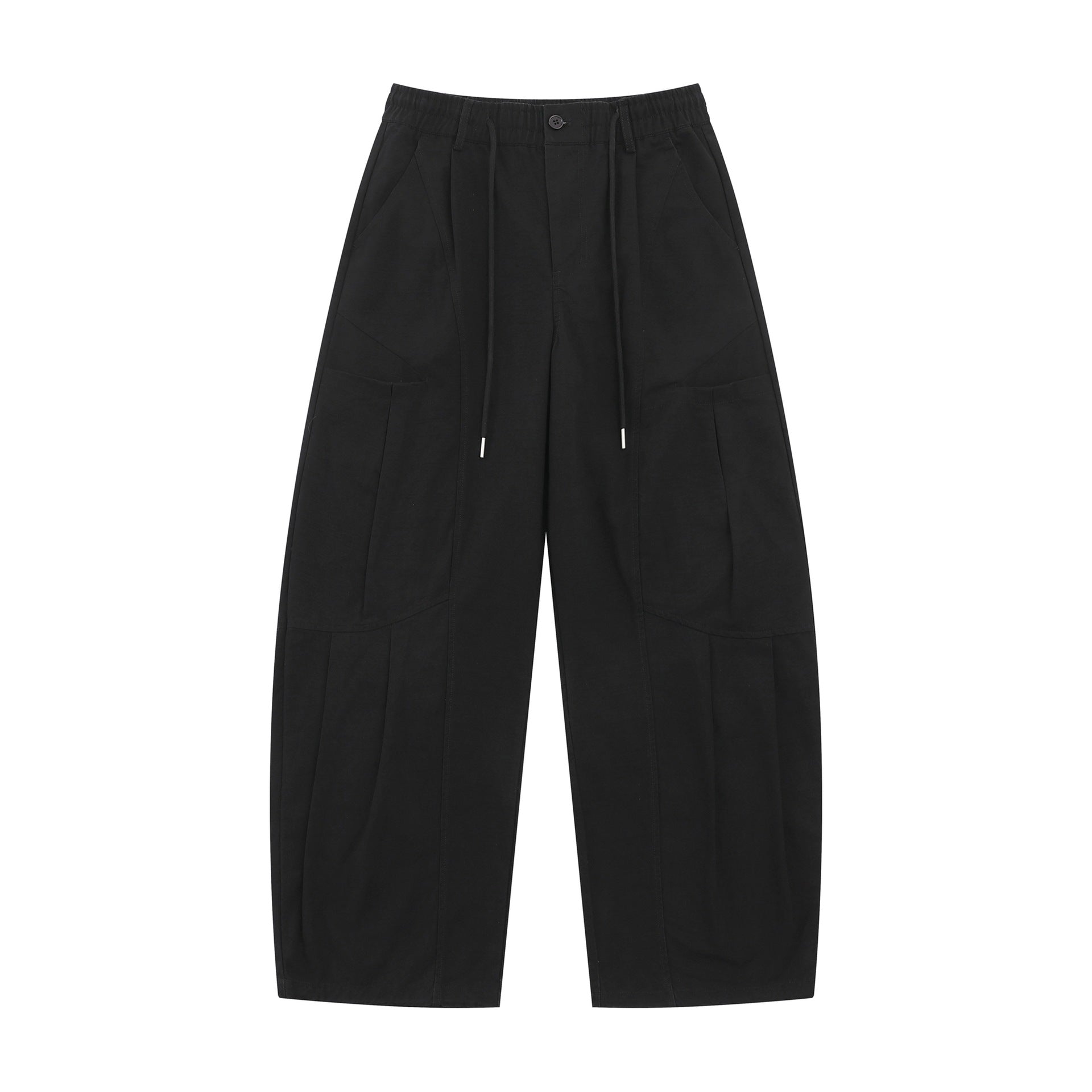 Women's Wide Cargo Culotte with Elastic Waistband and Large Flap Pockets Chichicherry