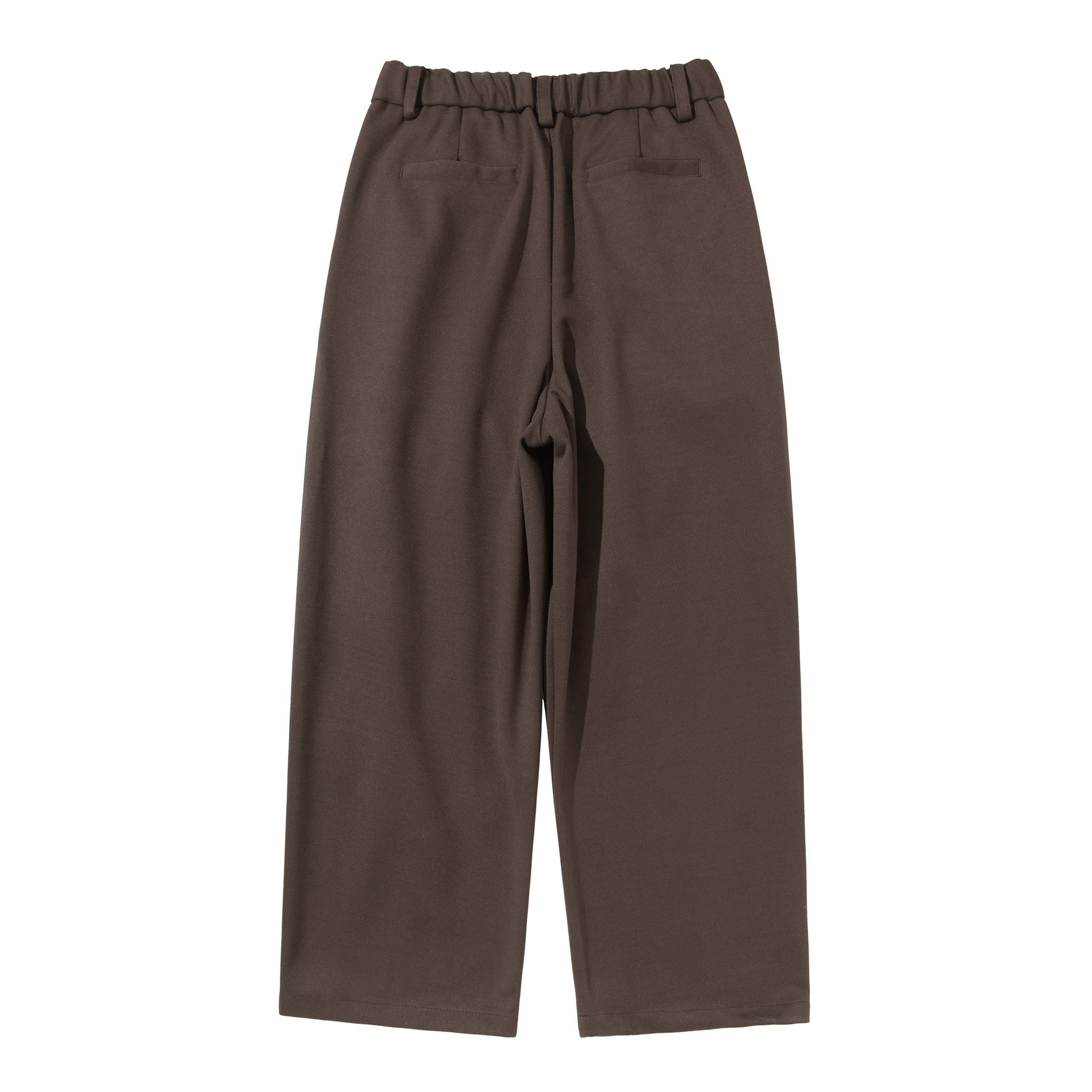 Women High-Waisted Culotte Pants with Pleats and Elastic Back Chichicherry