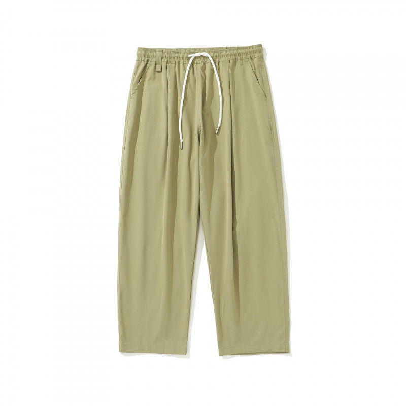 Men's loosely cut relaxed-fit pants with elastic waistband and drawstring Chichicherry