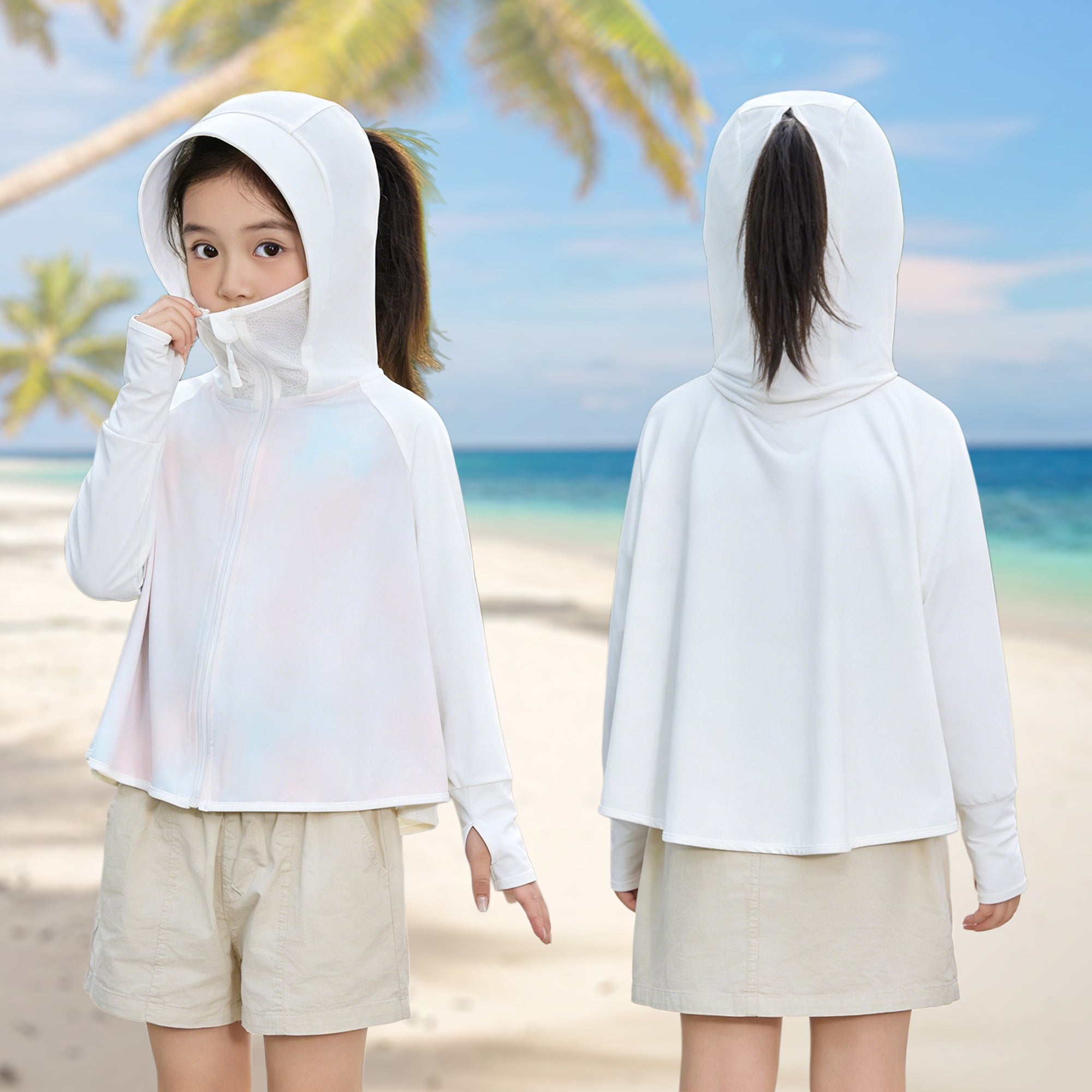 Women's UV protection jacket with hood and lightweight, breathable material Chichicherry