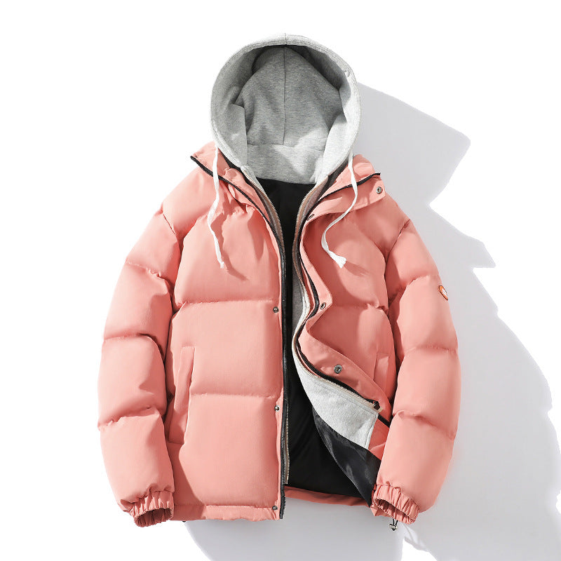 Men's Padded Layering Winter Jacket with Integrated Hooded Sweat Layer Chichicherry