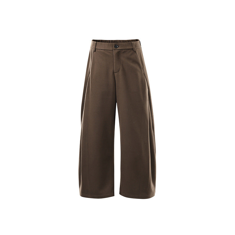 Women's wide culotte pants made of shape-stable ponte with a high waist and concealed comfort waistband Chichicherry