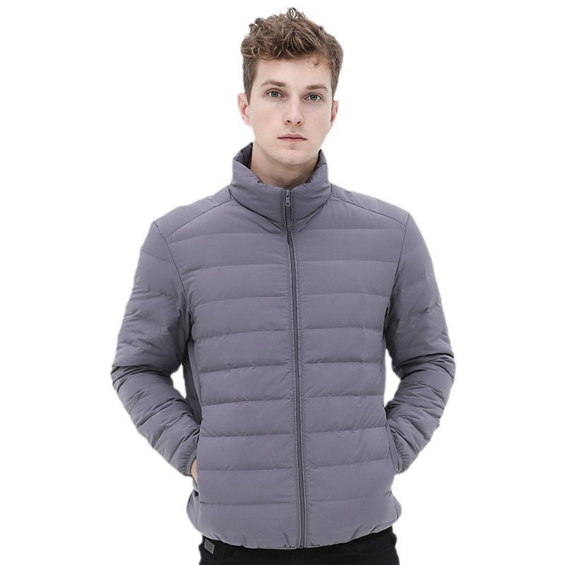Men's lightweight quilted thermal jacket with stand-up collar Chichicherry