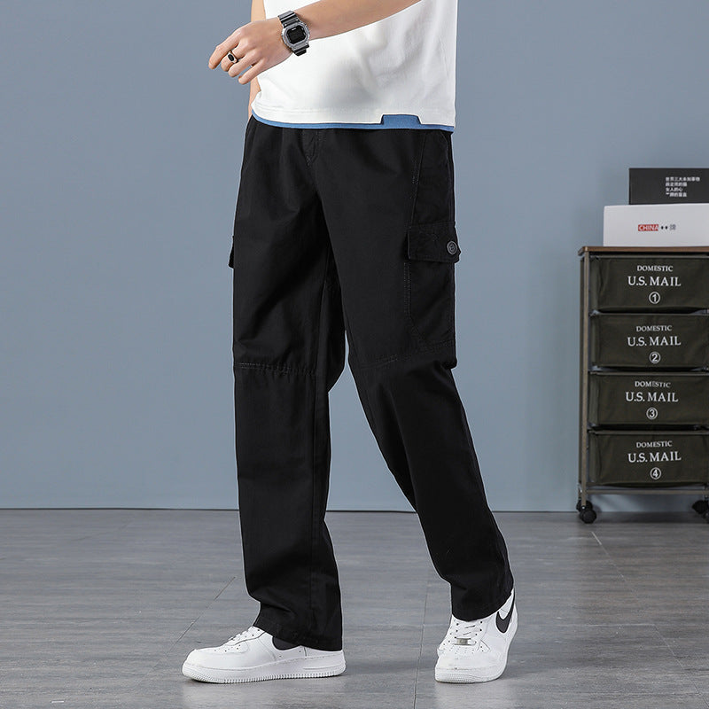 Men's Cargo Pants in Relaxed Fit with Multiple Pockets Chichicherry