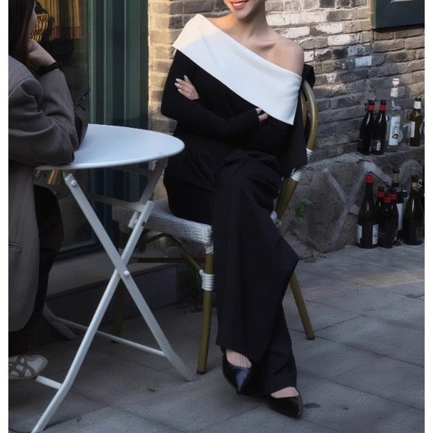 Ladies Elegant and Stylish Jumpsuit with Off-Shoulder Design Drune
