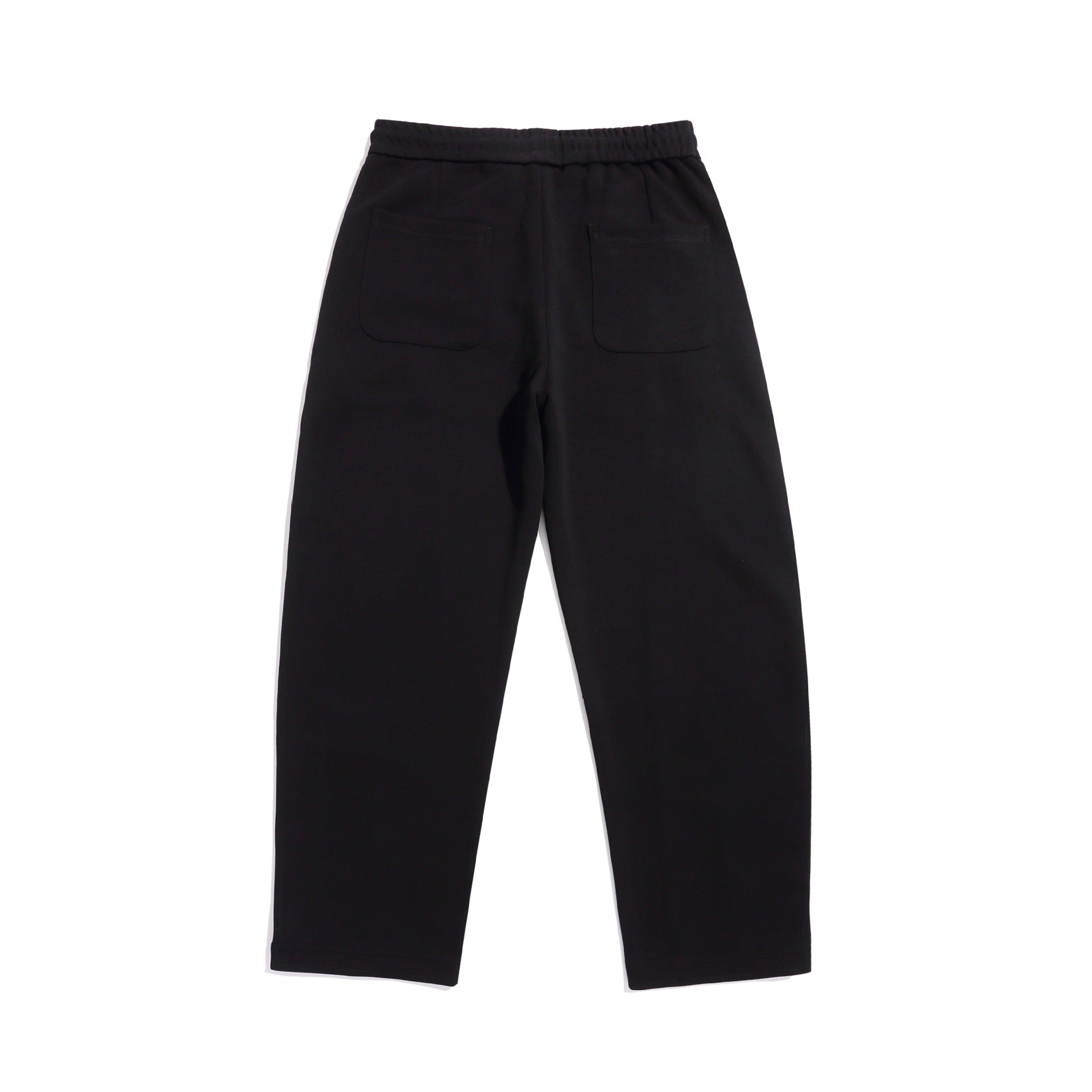 Women's cropped jogger pants with decorative seams, high elastic waistband and side pockets