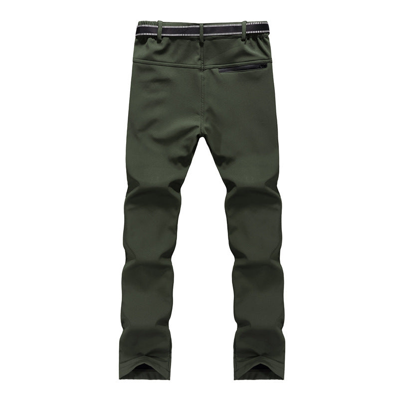 Women's softshell trekking pants with pre-shaped knee sections, water-repellent membrane, and zip pockets Chichicherry