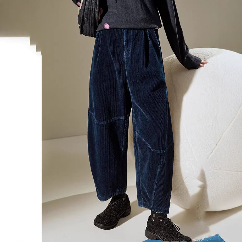 Women Comfortable and Stylish Corduroy Harem Pants Chichicherry
