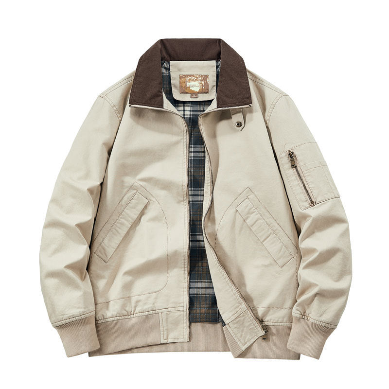 Men's Cord Collar Field Jacket Chichicherry