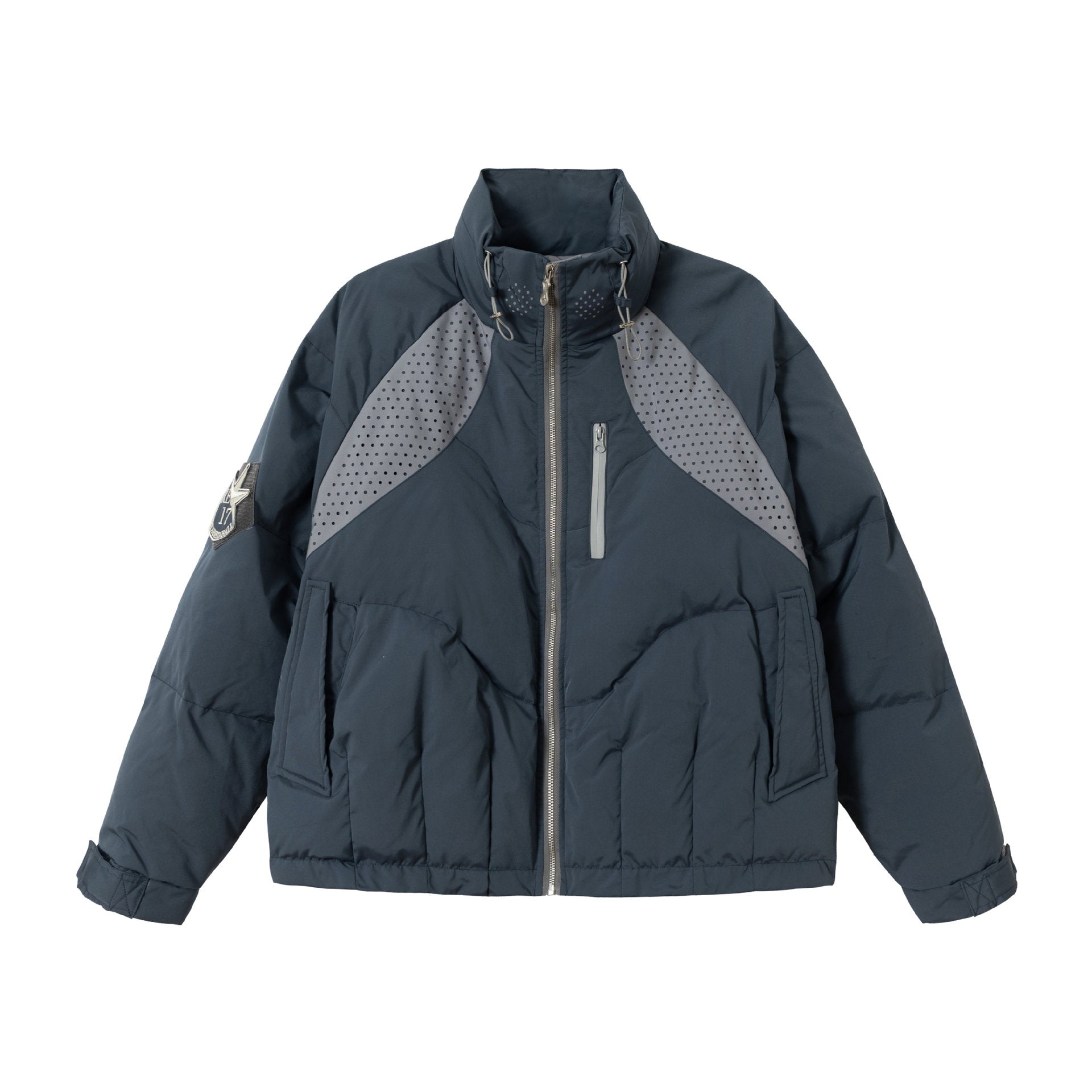 Men's short padded winter jacket with a high stand-up collar Chichicherry