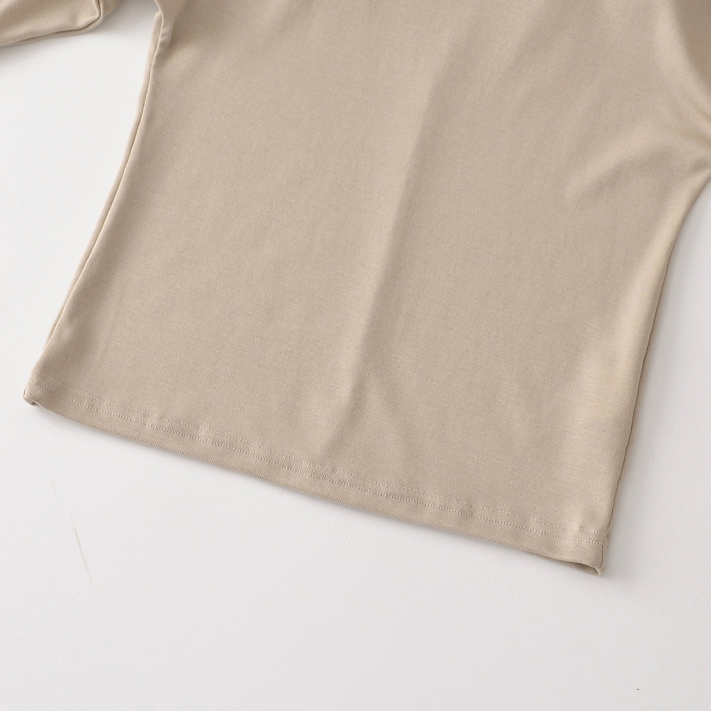 Women's Layered Long Sleeve Shirt with Integrated Spaghetti Strap Cami and Wide Round Neck Chichicherry