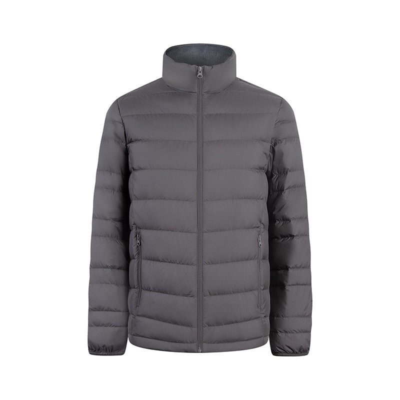 Men's Ultralight Quilted Down-imitating Jacket with Stand-up Collar Chichicherry